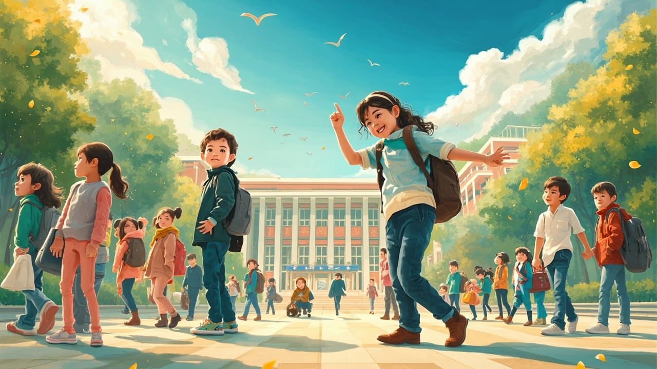 高校不同年龄学生共同学习与校园生活场景